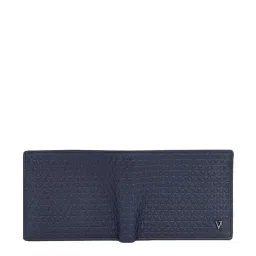 The Vertical Navy Textured Bi-Fold Wallet for Men image 5