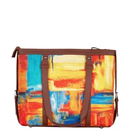 ZOUK Multicolor Printed Large Tote Handbag image 5
