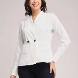 Fablestreet White Relaxed Fit Top-image-27