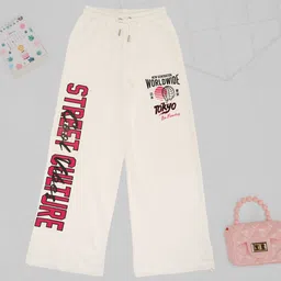 Pantaloons Junior Girls Printed Pure Cotton Track Pants-picture-21