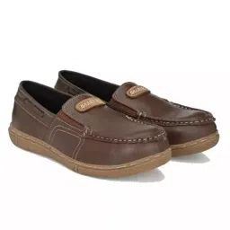 Armaduro Steel Toe Safety Shoes Low Ankle Rubber Sole Brown Leather Size UK 7, AD1019-image-76
