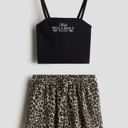 H&M 2-Piece Strappy Top & Shorts Set-image-51