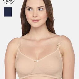 Inner Sense Organic Cotton Antimicrobial Sustainable Soft feeding Bras(Pack of 2)-5
