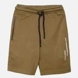 Kiddopanti Kids Olive Solid Shorts-image-63