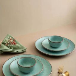 Urban Space Ocean Green Ceramic Dinner Set-image-85