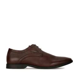 Hush Puppies by Bata Men's AARON E 23 Brown Derby Shoes-picture-8