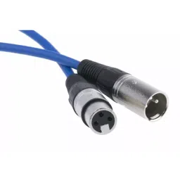 RS PRO PVC XLR Cable 3 Pin Female & Male Connector Blue 5 m, 7424510-picture-2