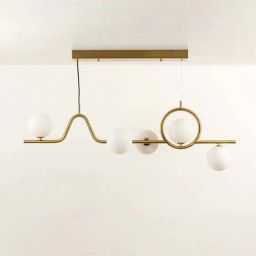 Whispering Homes Aball 5-Light Geometric Chandelier - Gold-image-84