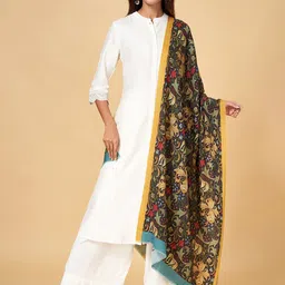 RANGMANCH BY PANTALOONS Floral Printed Pure Acrylic Shawl-image-41