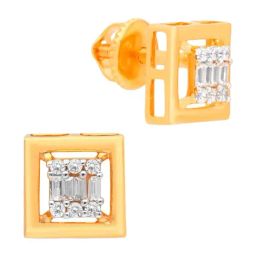 malabar gold and diamonds Malabar Gold & Diamonds 22k Yellow Gold Stud Earrings for Women-picture-30