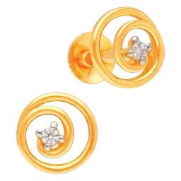 Malabar Gold & Diamonds 22k Yellow Gold Stud Earrings for Women-image-88