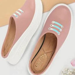 Fausto Women's Pink Mule Shoes-image-56
