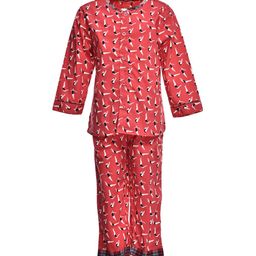 A Little Fable Unisex Red & Black Printed Night Suit ALFns300219-3