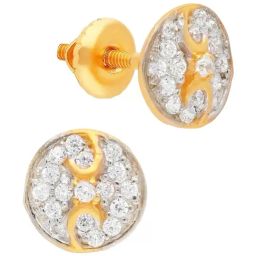 Malabar Gold & Diamonds 22k Yellow Gold Stud Earrings for Women-image-58