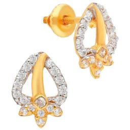 Malabar Gold & Diamonds 22k Yellow Gold Stud Earrings for Women-image-55