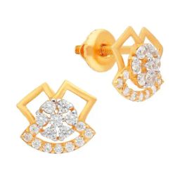 Malabar Gold & Diamonds 22k Yellow Gold Stud Earrings for Women-image-60