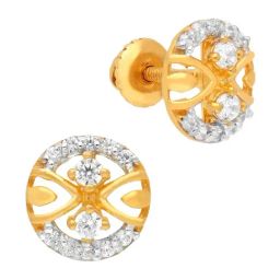 Malabar Gold & Diamonds 22k Yellow Gold Stud Earrings for Women-image-79