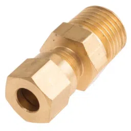 RS PRO In-Line Thermocouple Compression Fitting for Thermocouple 1/4 BSPT 6 mm Probe, 8399544-17