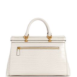 GUESS Croc Textured Structured Handheld Bag with Buckle Detail image 3