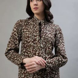Iconic Brown Printed Top-image-59