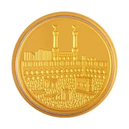 P.C. Chandra Jewellers Kaaba-Inscribed 24k (999) 0.2gm Yellow Gold Foil Coin-picture-35