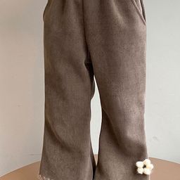 LULU & SKY Girls Flared High-Rise Trousers-image-36