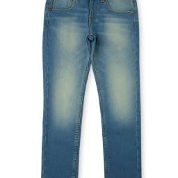 Pepe Denim Joggers Kids Blue Solid Denim Joggers-image-9