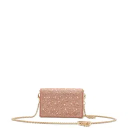 Aldo Rose Gold Embellished Small Sling Handbag-picture-14