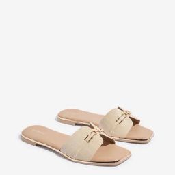 LUNA BLU by Westside Beige Metal-Detailed Textured Slides-image-90