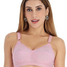 Selfcare Womens Solid Self Design Net Non Padded Full Coverage Bra - SN3711-43
