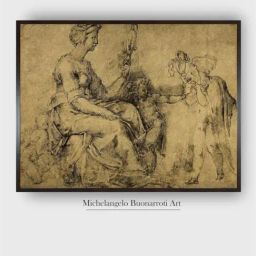 The Art House Brown & Black Wooden Framed Painting Wall Art-image-42