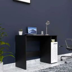 SPYDER CRAFT Viola Engineered Wood Office Desk (Black & White) image 2