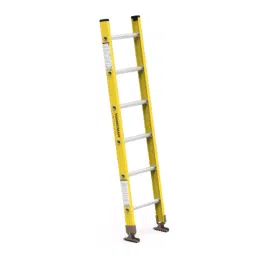 YOUNGMAN 6 Step Fiberglass Wall Support Straight Ladder 1090 mm Max Standing Height, 8371-image-82