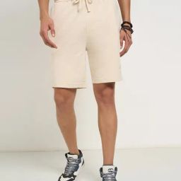 Sf Jeans By Pantaloons Beige Cotton Regular Fit Shorts-picture-33