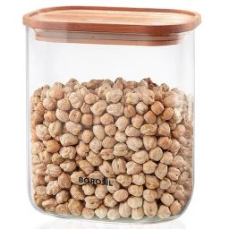 Borosil Transparent 950 ml Borosilicate Glass Container - Set of 3-image-23