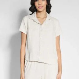 American Eagle Outfitters Beige Plain Shirt-image-94