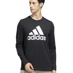 Adidas Black Cotton Regular Fit Sports T-Shirt-image-83