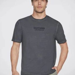 Skechers Bold Black Relaxed Fit Crew T-Shirt-picture-8