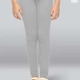 LYRA Girls Pack Of 2 Cotton Ankle-Length Leggings-image-27