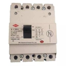 HPL 125A 25kA 4 Pole MCCB TAB 1 (Adjustable Thermal & Fixed Magnetic Type) TAB160CY125AC4P-91