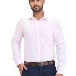 Park Avenue Pink Slim Fit Texture Shirt-picture-37