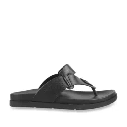Metro Men's Black Thong Sandals-picture-20