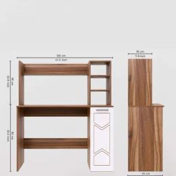 SPYDER CRAFT Liard Engineered Wood Office Desk (Brown) image 5
