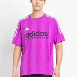 Adidas Purple Loose Fit Printed Jersey-image-77