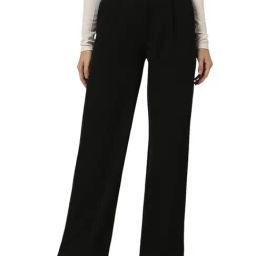 Allen Solly Black Polyester Solid Regular Fit Formaltrousers-image-73