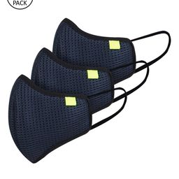 Marc Loire Adults Blue 3Pcs 5-Ply Anti Pollution Reusable Outdoor mask-58