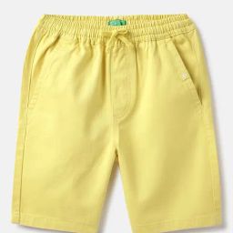 United Colors of Benetton Boys Yellow Cotton Shorts-image-98