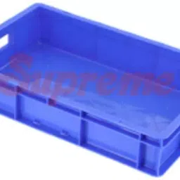 SUPREME 12 Ltr 500x325x100 mm Blue Plastic Crates SCH-503210-picture-2