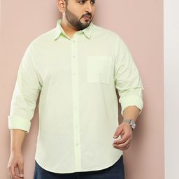 Sztori Men Plus Size Original Solid Casual Shirt-image-77