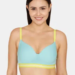 Zivame Blue Half Coverage T-Shirt Bra-image-51
